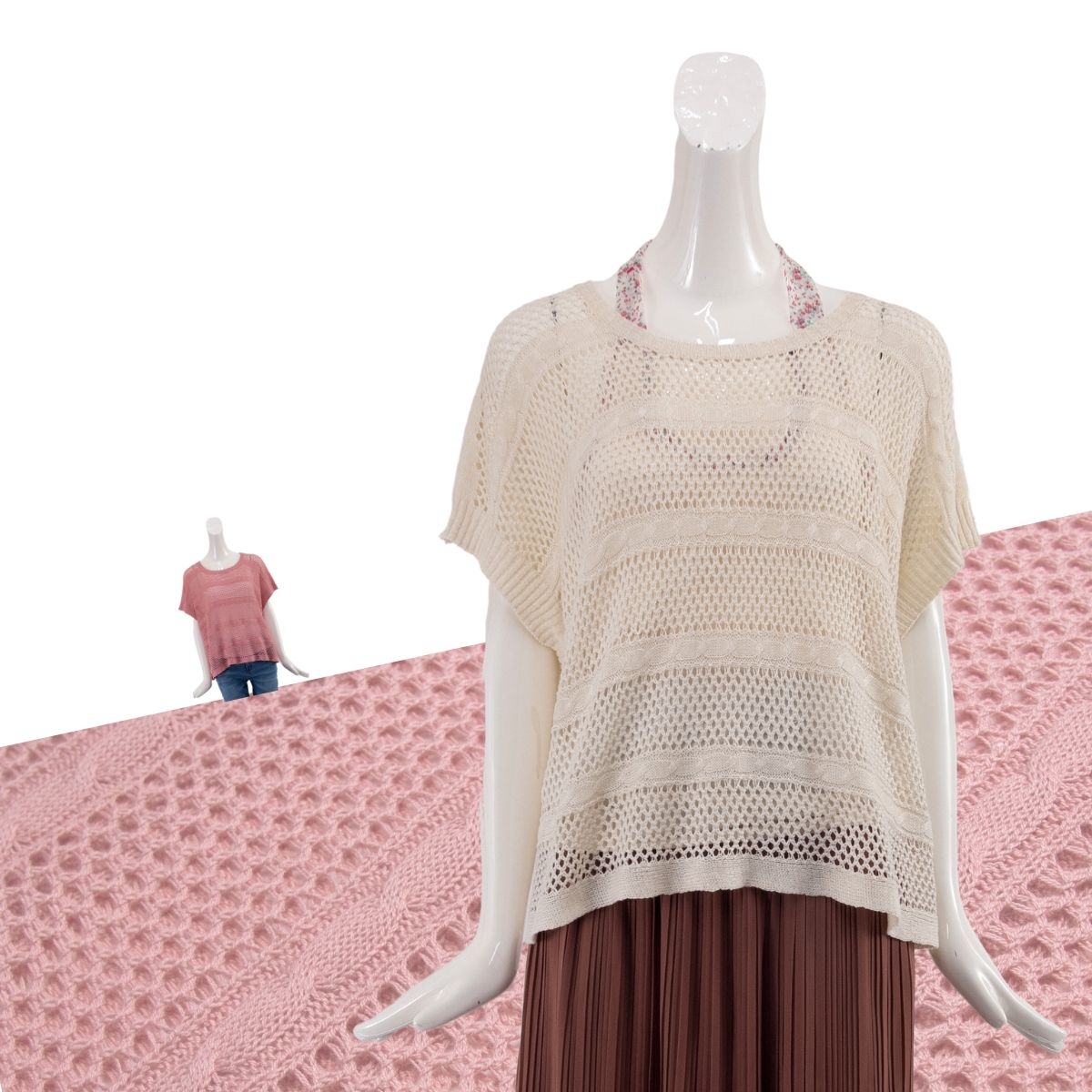 麻花洞洞針織上衣