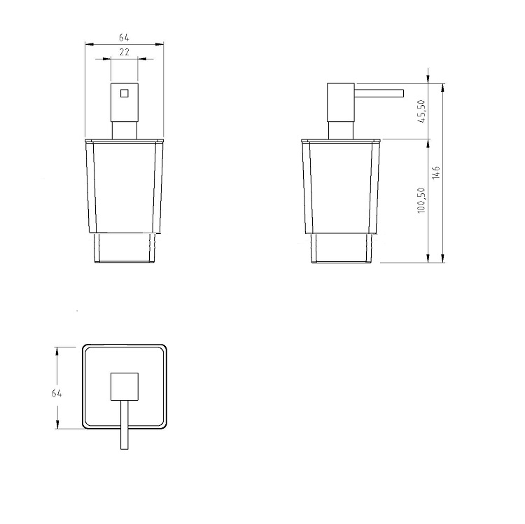 Capannoli "Swing" SW119-VS33 Soap Dispenser *Display Item*