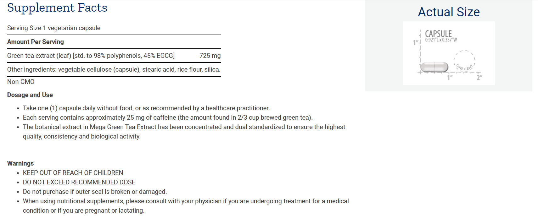 [預購] 綠茶多酚 輕度咖啡因 100粒 Life Extension Mega Green Tea Extract