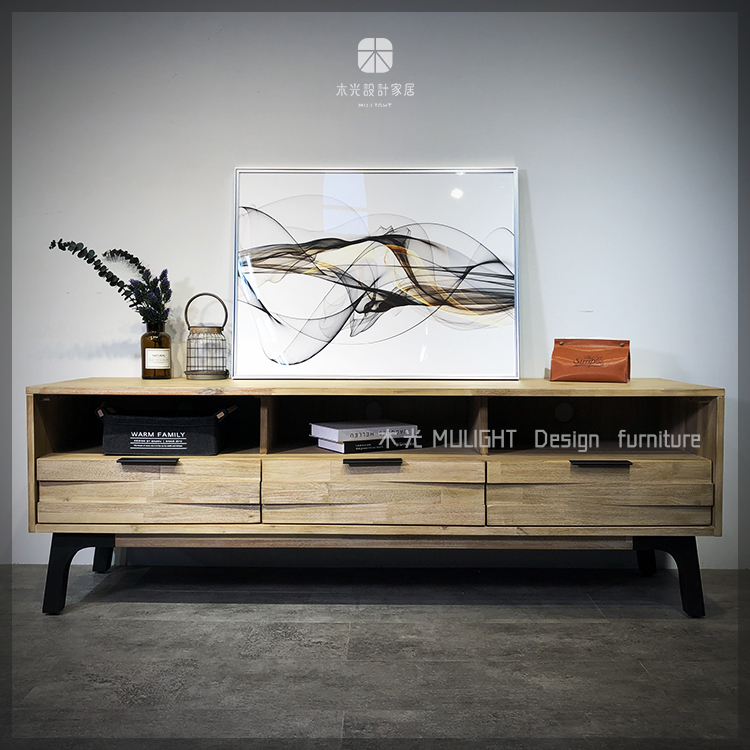 限時優惠-STR相思交錯實木收納電視櫃