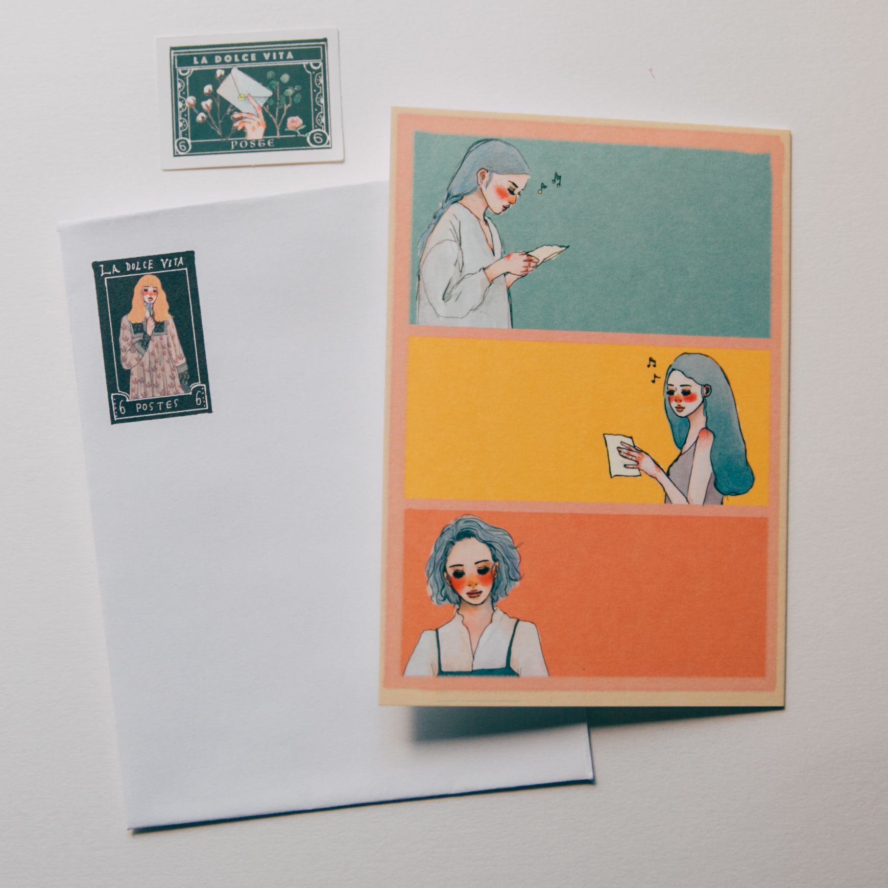 致親愛的  讀字 A6卡片 含貼紙信封｜甜蜜生活