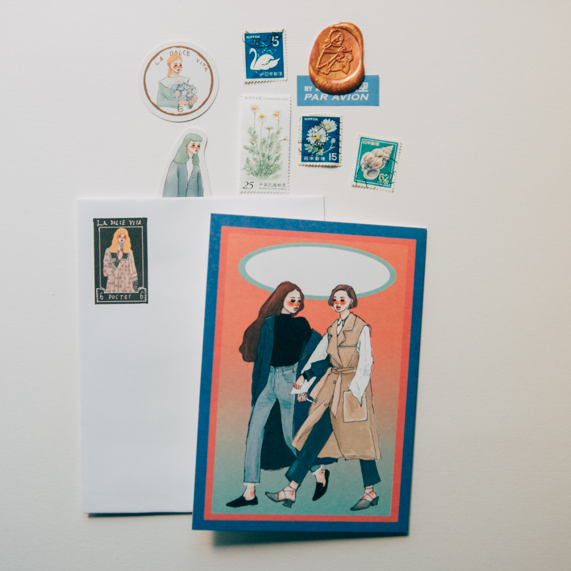 致親愛的  靈魂伴侶 A6卡片 含貼紙信封｜甜蜜生活