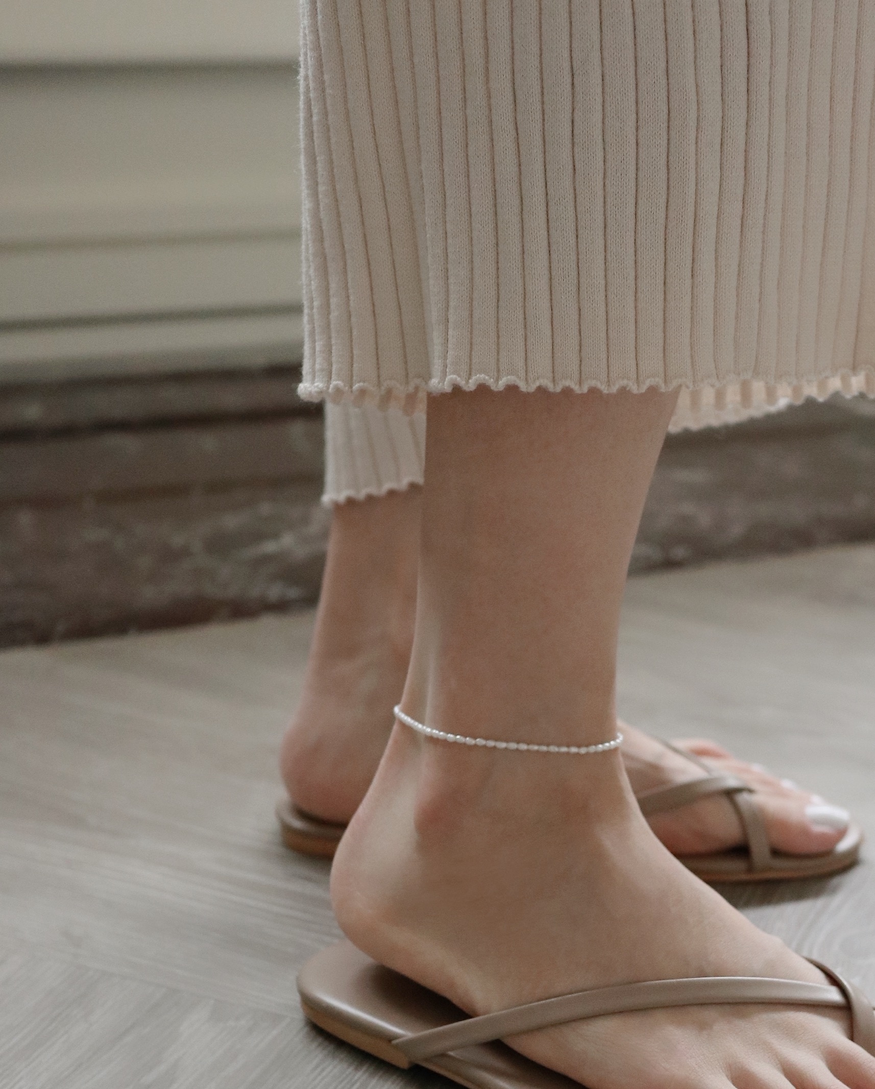 Little Pearls Anklet｜18K極小珍珠腳鏈