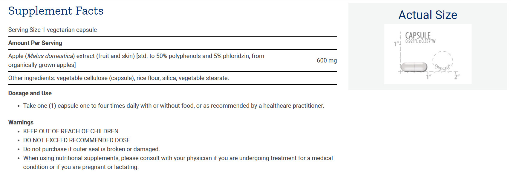 [預購] 蘋果多酚 600毫克 30粒 Life Extension AppleWise