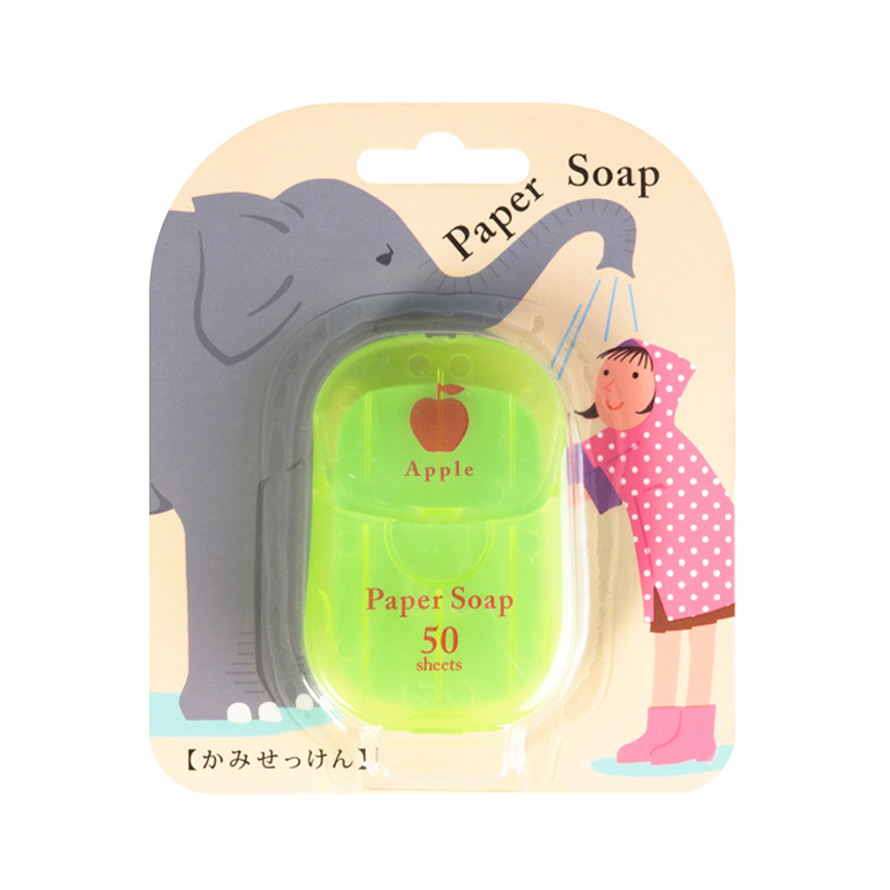 CHARLEY - Paper Soap 攜帶式香皂紙(1盒50張)(蘋果味-綠色)(平行進口)