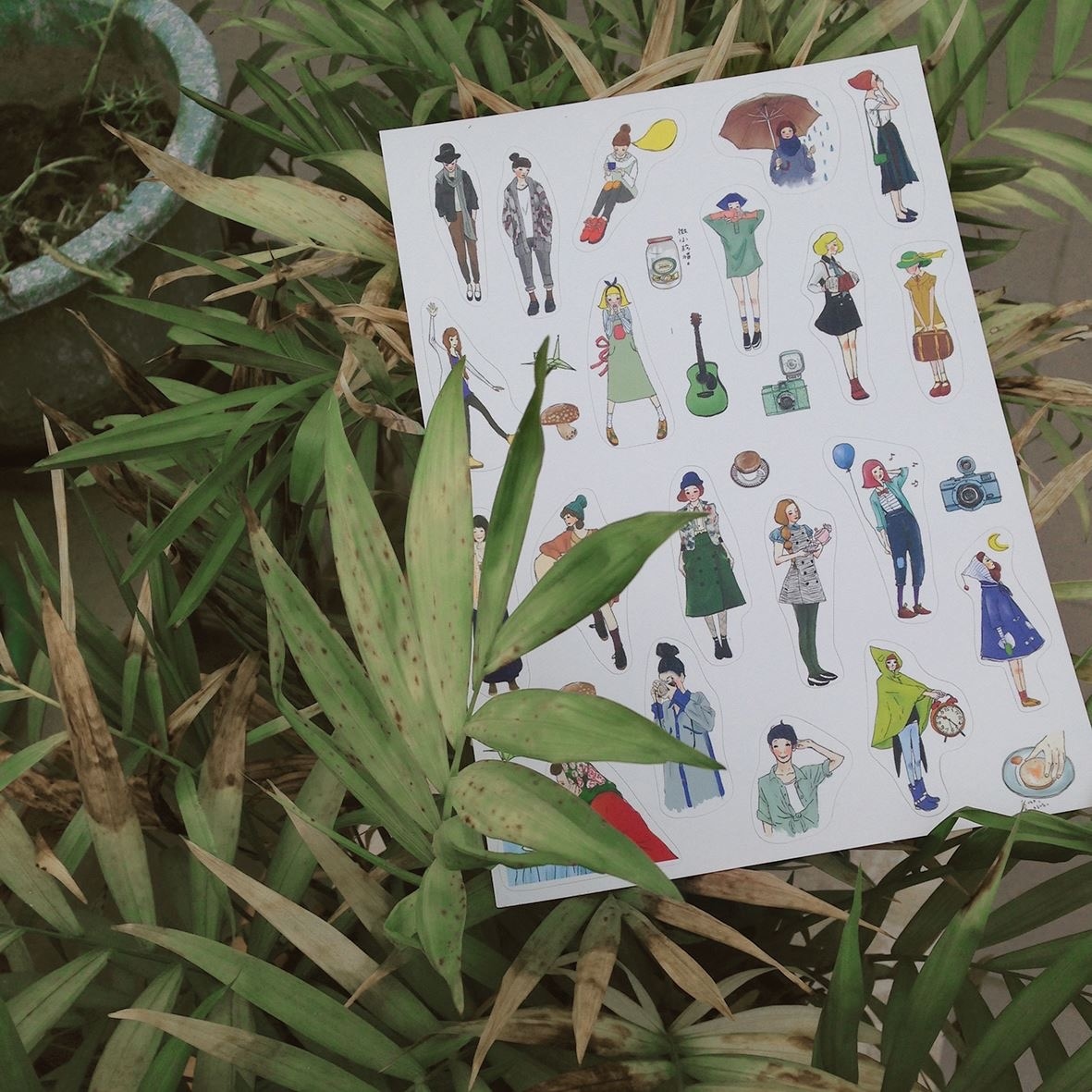 A5貼紙 少女心嬌滴系列｜甜蜜生活