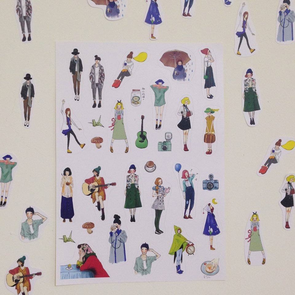 A5貼紙 少女心嬌滴系列｜甜蜜生活