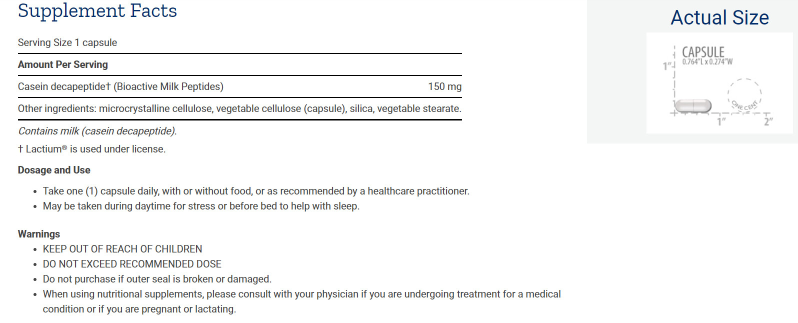 [預購] 牛乳胜肽 30粒 Life Extension Bioactive Milk Peptides