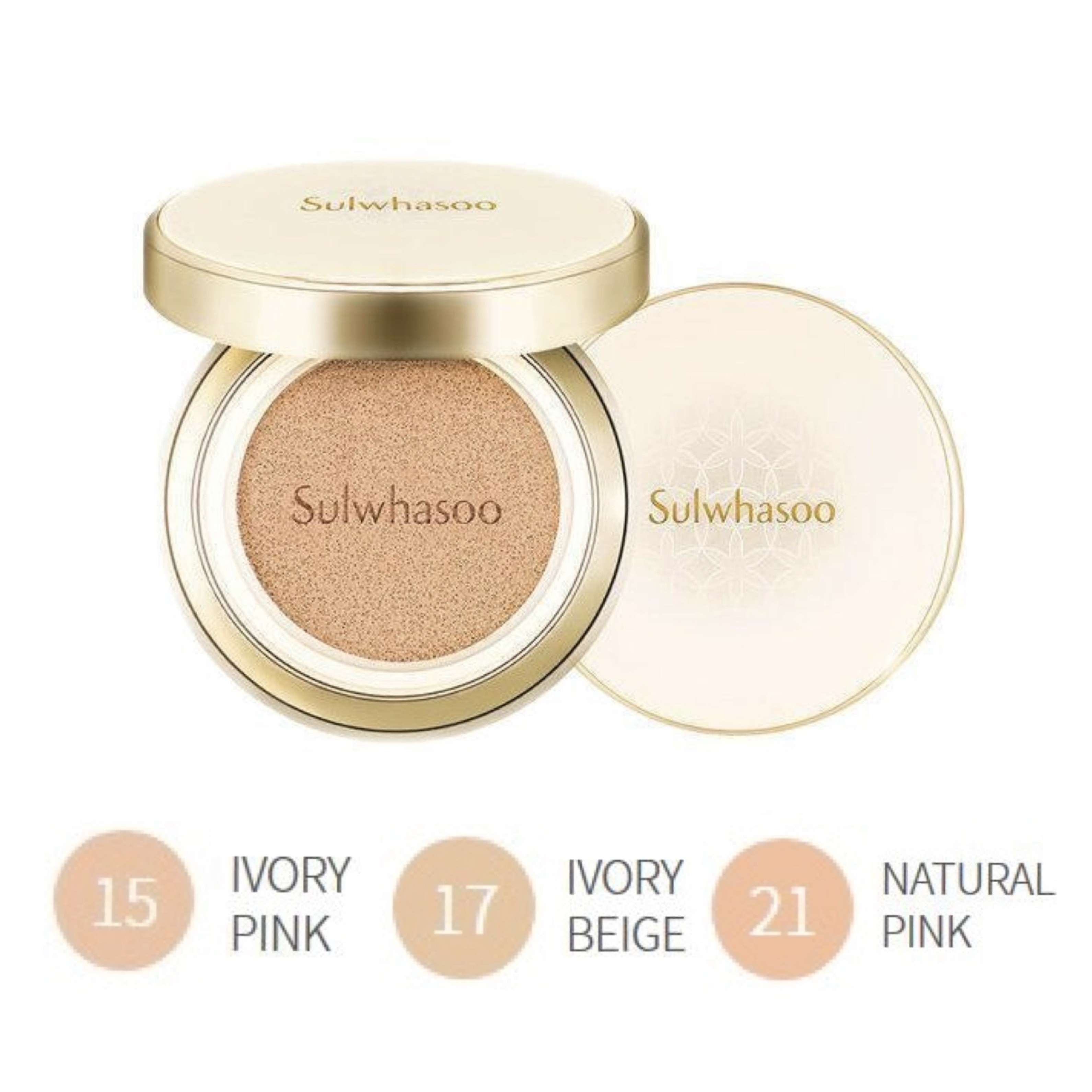 Sulwhasoo Perfecting Cushion Airy SPF50+ PA++  (15g + Refill)
