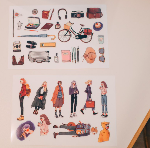 遙遠的旅程轉印貼紙｜甜蜜生活