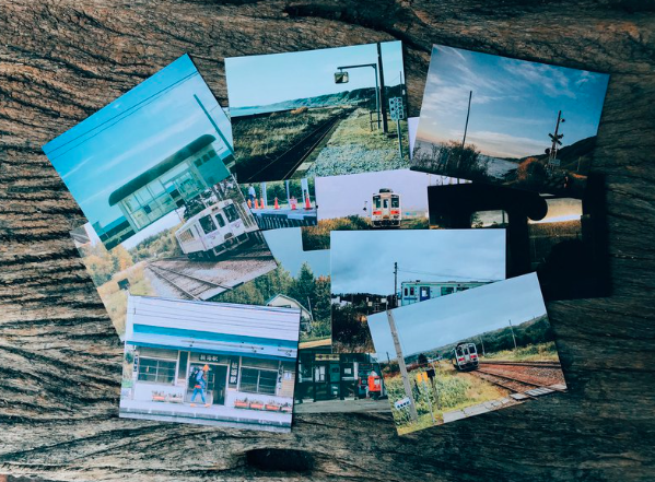 北海道鐵道旅 島嶼紀錄誌 與 攝影明信片全套12張｜青青的島