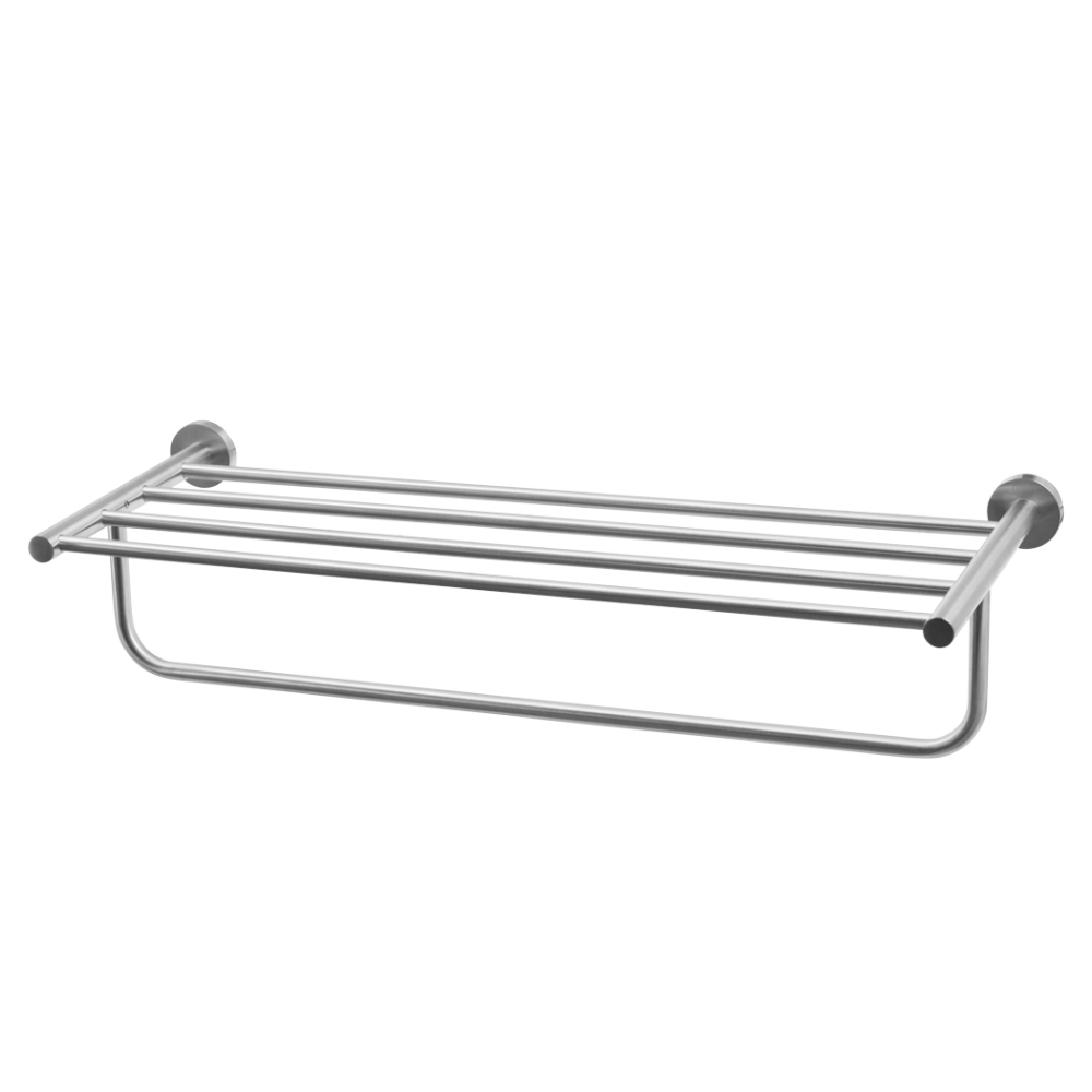 TRENY 日式不鏽鋼304浴室毛巾置衣架