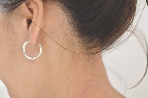 silver925 素色耳環