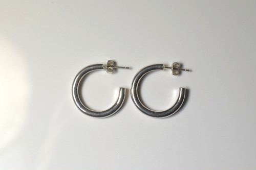 silver925 素色耳環