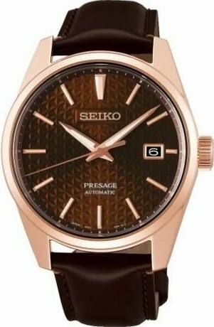 萬年鐘錶 - SEIKO Presage  紐索紋面盤皮革機械男錶  6R35-00V0J  /  SPB170J1   錶徑39.3MM *NEW