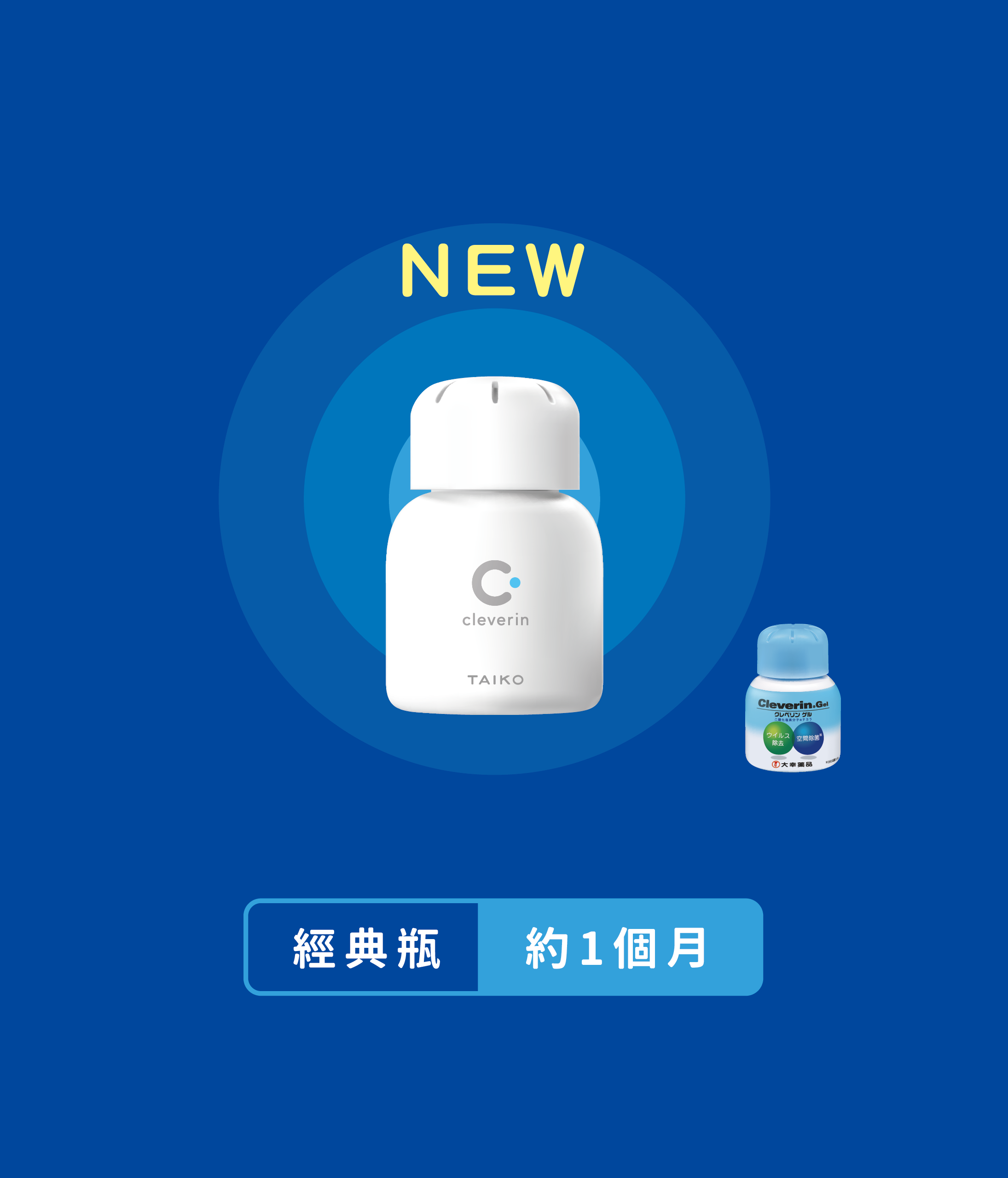 加護靈經典瓶新舊造型同時亮相，經典瓶可使用1個月