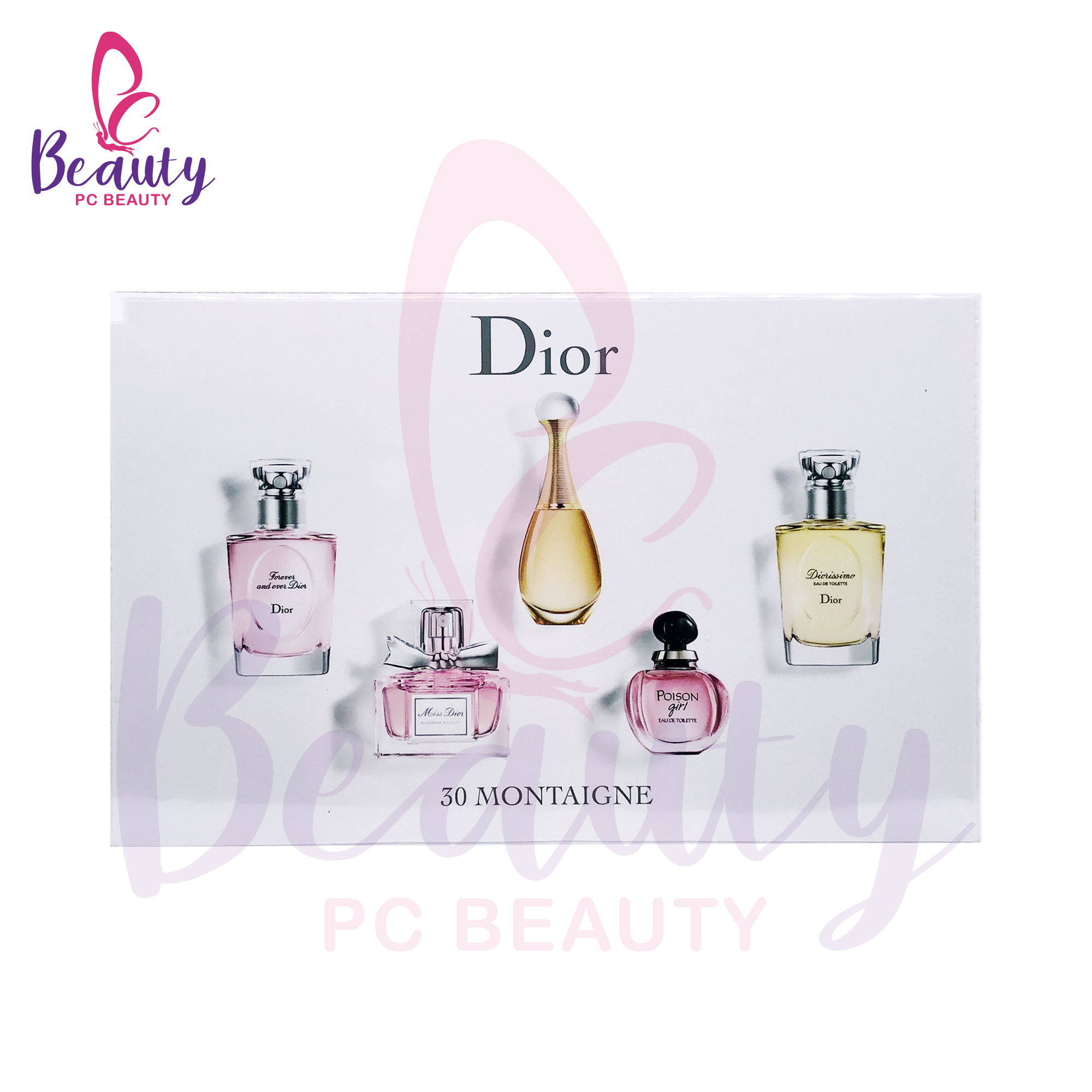 CHRIS DIOR 30 MONTAIGNE MINI-COLLECTION EDP + EDT (5PCS