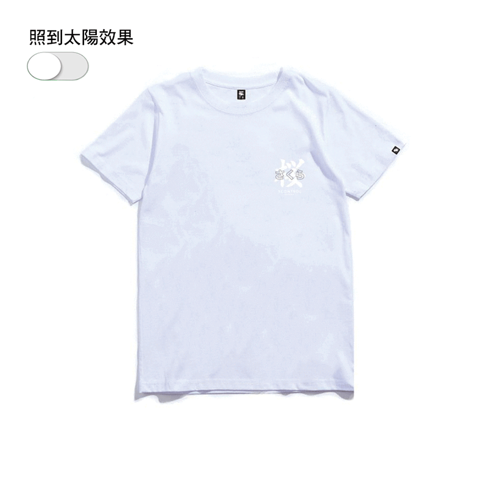 XCTRL  日本櫻花短T-白