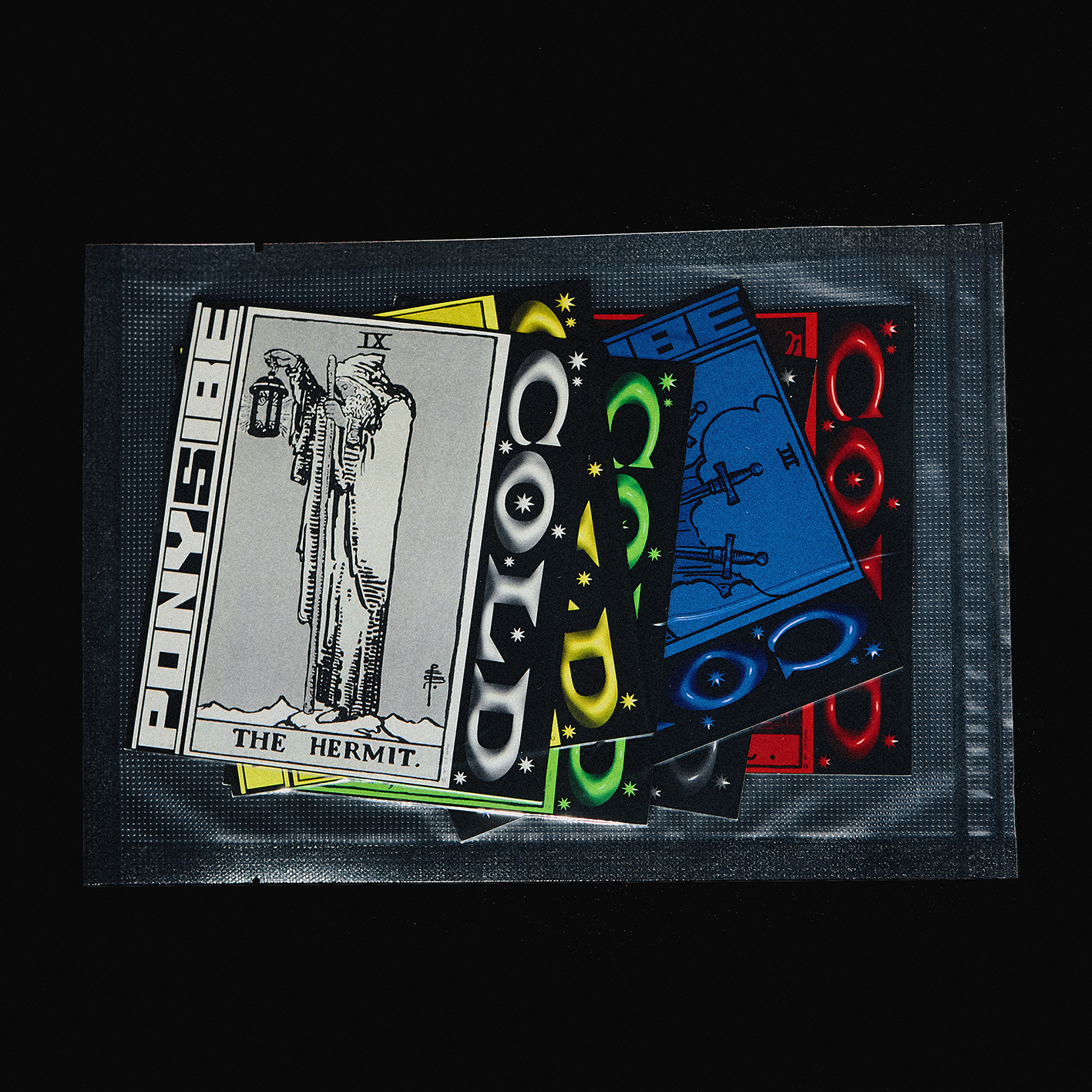 PONY5IBE 台灣饒舌歌手《COLD》Mixtape封面6入貼紙組合包