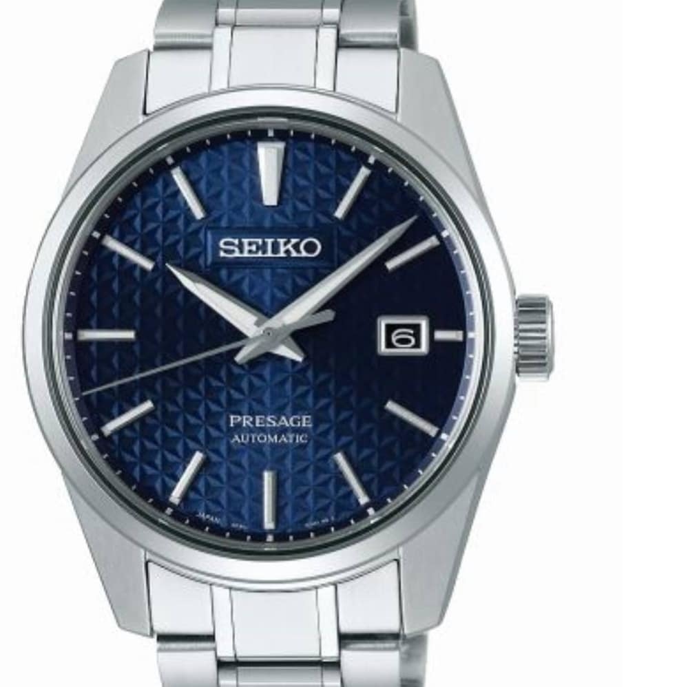 萬年鐘錶 - SEIKO Presage   藍面扭索紋機械錶  6R35-00V0B / SPB167J1  錶徑39.3MM *NEW