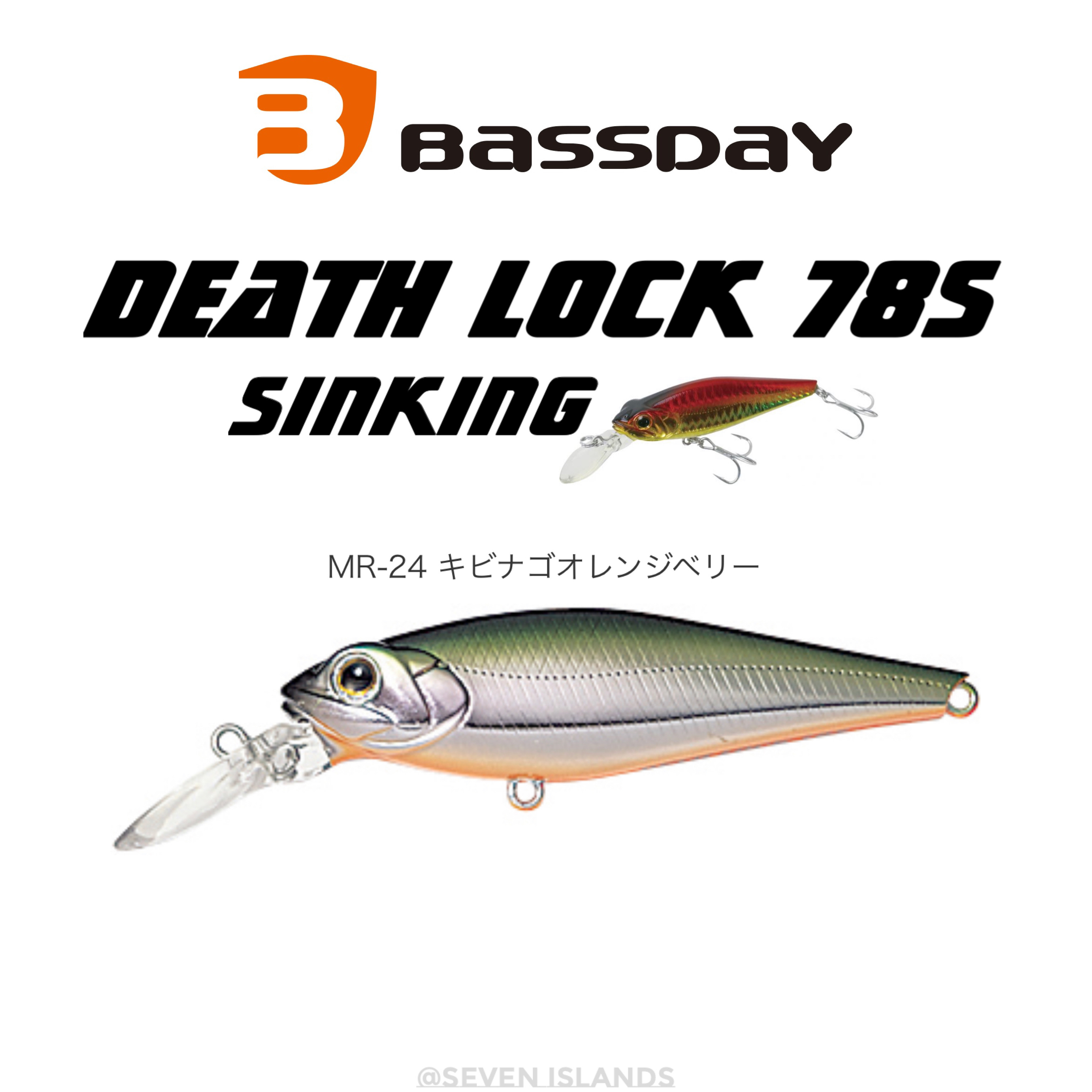 BASSDAY DEATH LOCK 78S SINKING MZ-19
