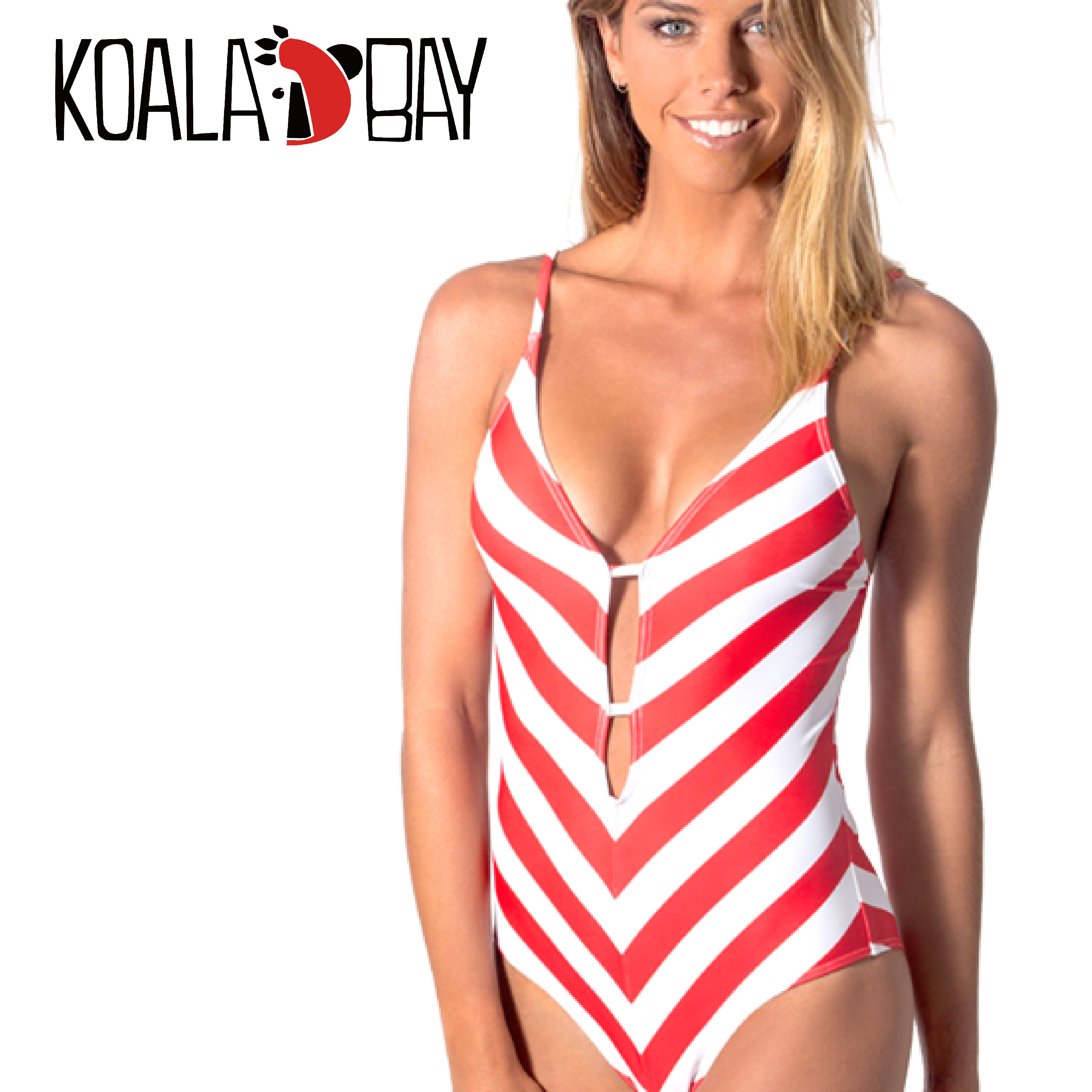 【KOALA BAY】復古鏤空連身泳裝