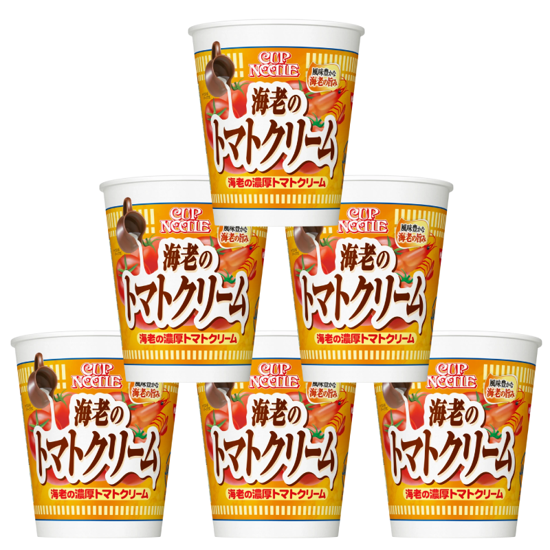 Nissin 海老蝦味濃厚蕃茄忌廉杯麵76g 日版 X 6