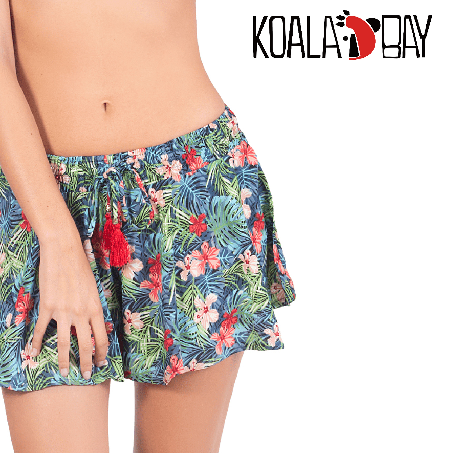 【KOALA BAY】熱帶叢林花卉印花短褲