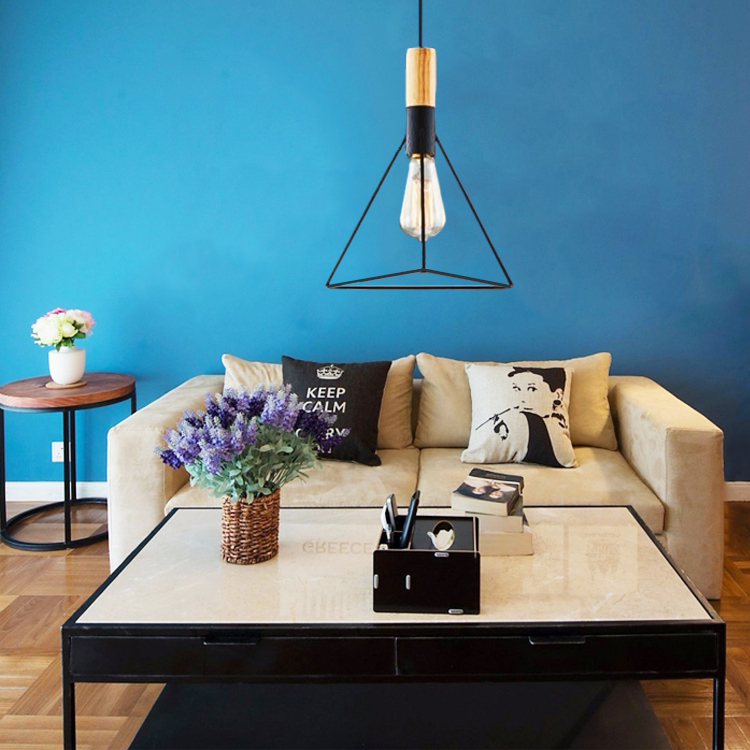 【質感工業風】 北歐簡約  美術吊燈 木頭 金屬 鐵藝 材質混搭 黑白 餐吊燈 吊燈