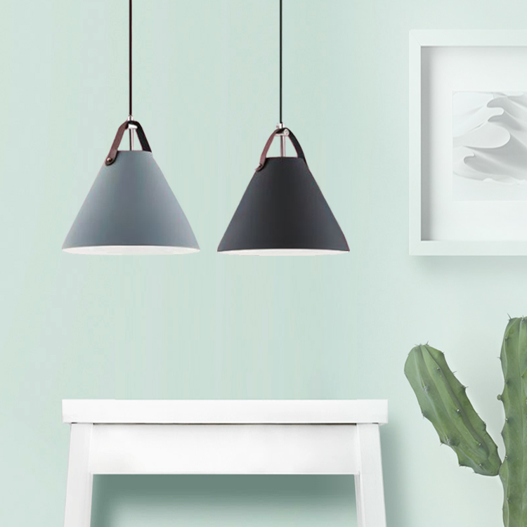【北歐簡約風】 工業風 美術吊燈 皮革 金屬 材質混搭 餐吊燈 吊燈