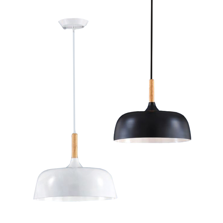 【簡約工業風】 北歐簡約 美術吊燈 木頭 金屬 鐵藝 材質混搭 黑白 餐吊燈 吊燈