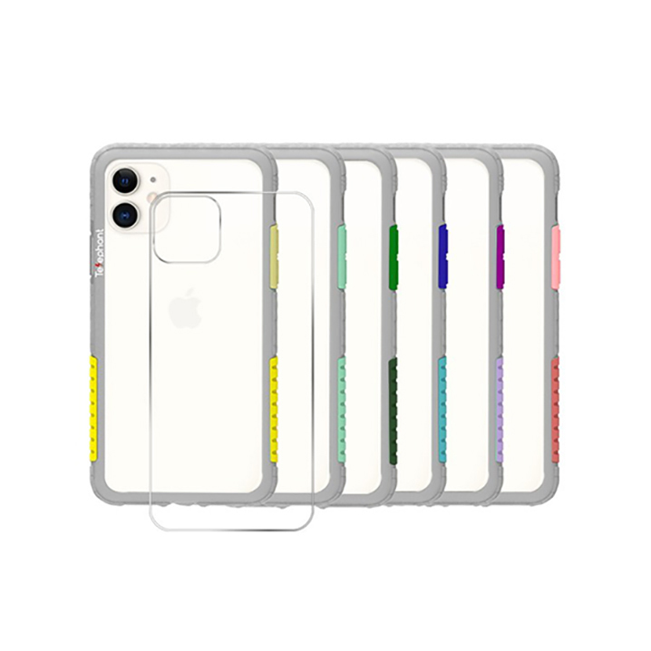 清倉優惠【太樂芬TELEPHANT】NMDer i11/11 Pro/11 Pro Max抗汙防摔灰框手機殼(含背蓋)