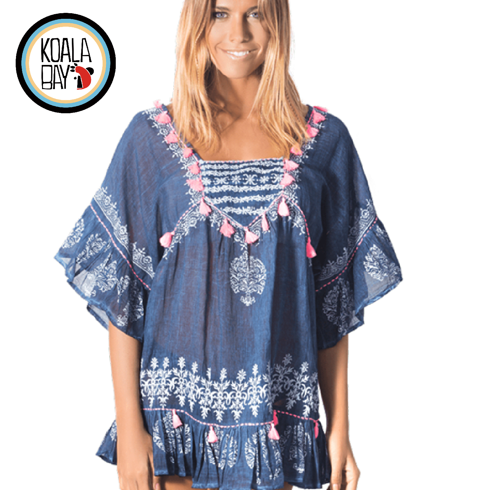 【KOALA BAY】印度風圖騰流蘇罩衫