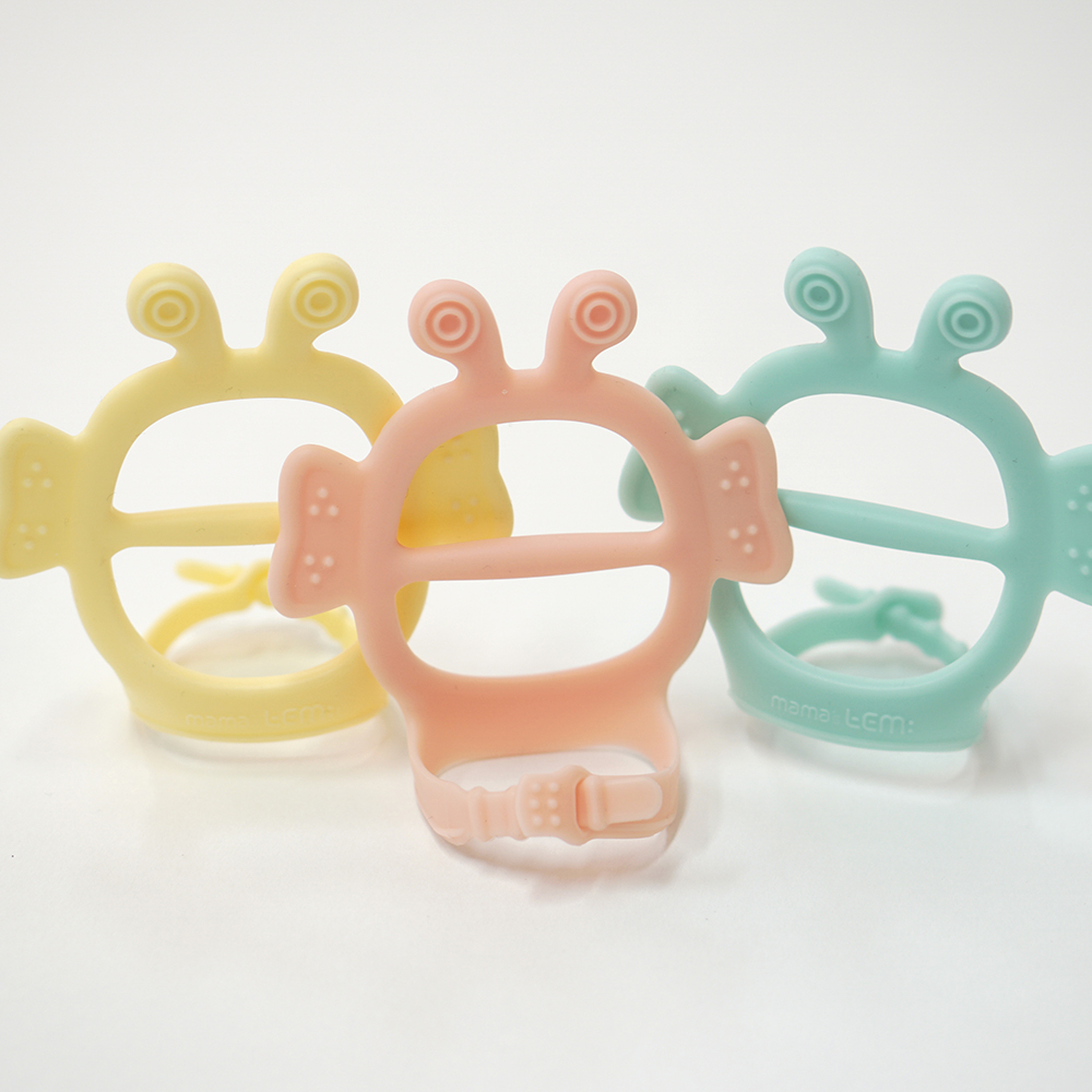 固齒器【Jem Jem胖蜜蜂肉肉手-贈輕便吐司盒】-韓國MAMA's TEM固齒器