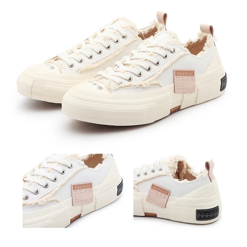 xVESSEL G.O.P. LOWS  新款 全白 硫化解構帆布鞋