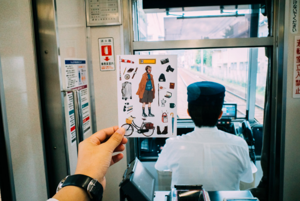 飛行員女孩明信片｜甜蜜生活