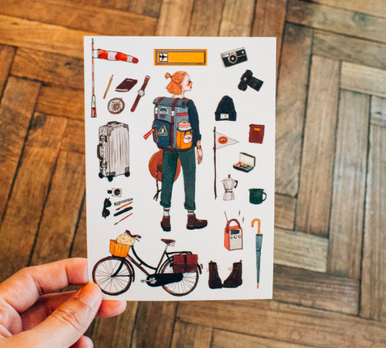 太空女孩明信片｜甜蜜生活