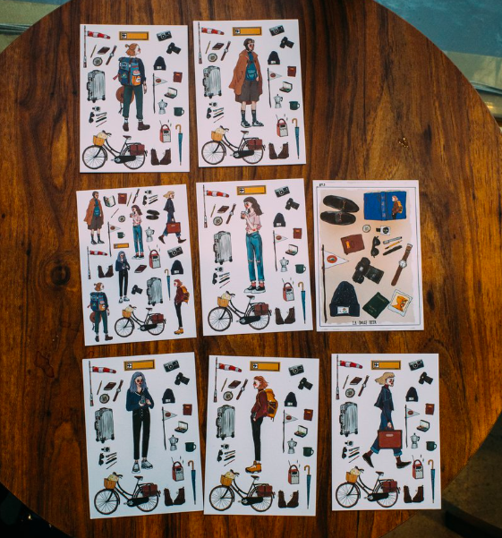 太空女孩明信片｜甜蜜生活