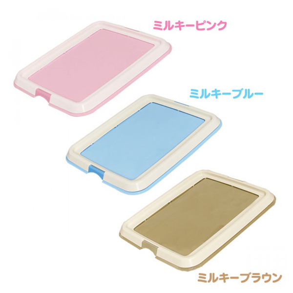 日本IRIS-平面狗便盆FT-495(粉/藍/茶)