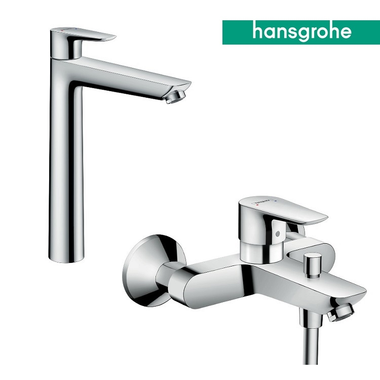 hansgrohe Talis E 71716, -000 + 71740, -000 Basin Mixer & Bath Mixer Set