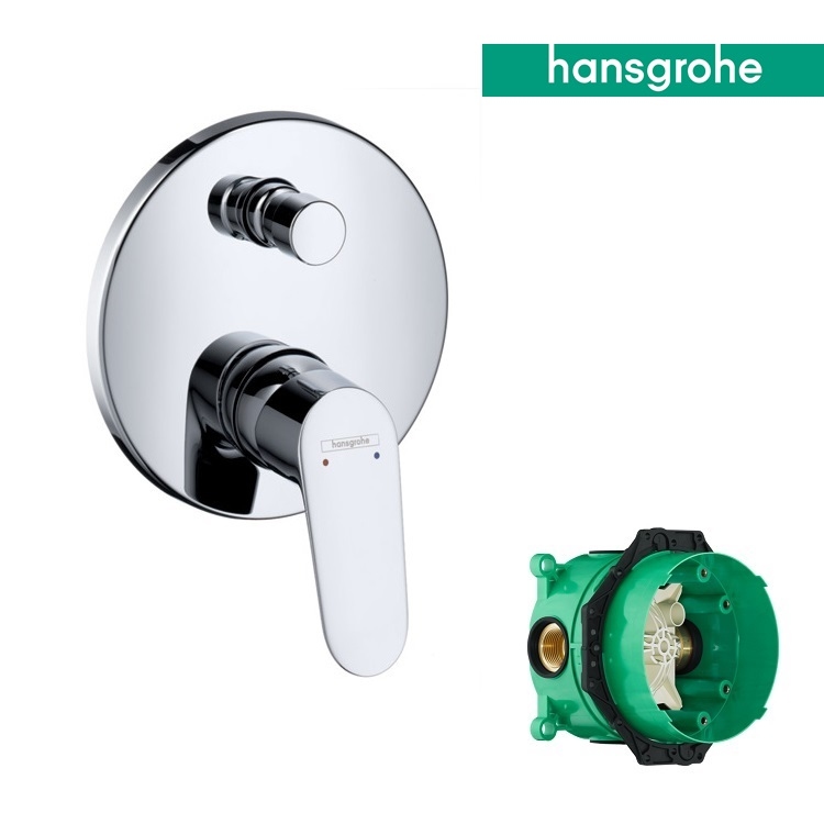 hansgrohe Focus 31945, -000 + 01800, -180 Single lever bath mixer for concealed installation