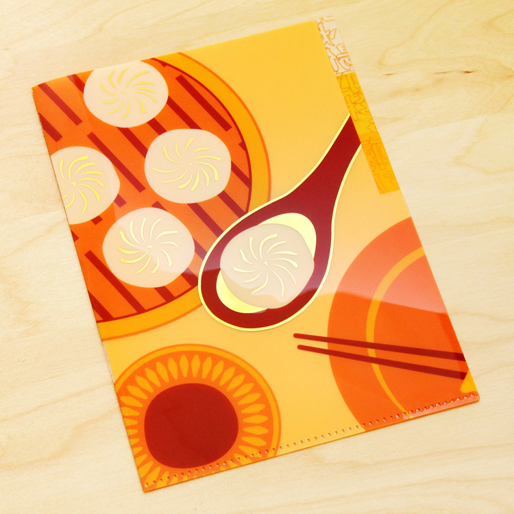 《台灣風味・小籠湯包》三層資料夾與卡片組