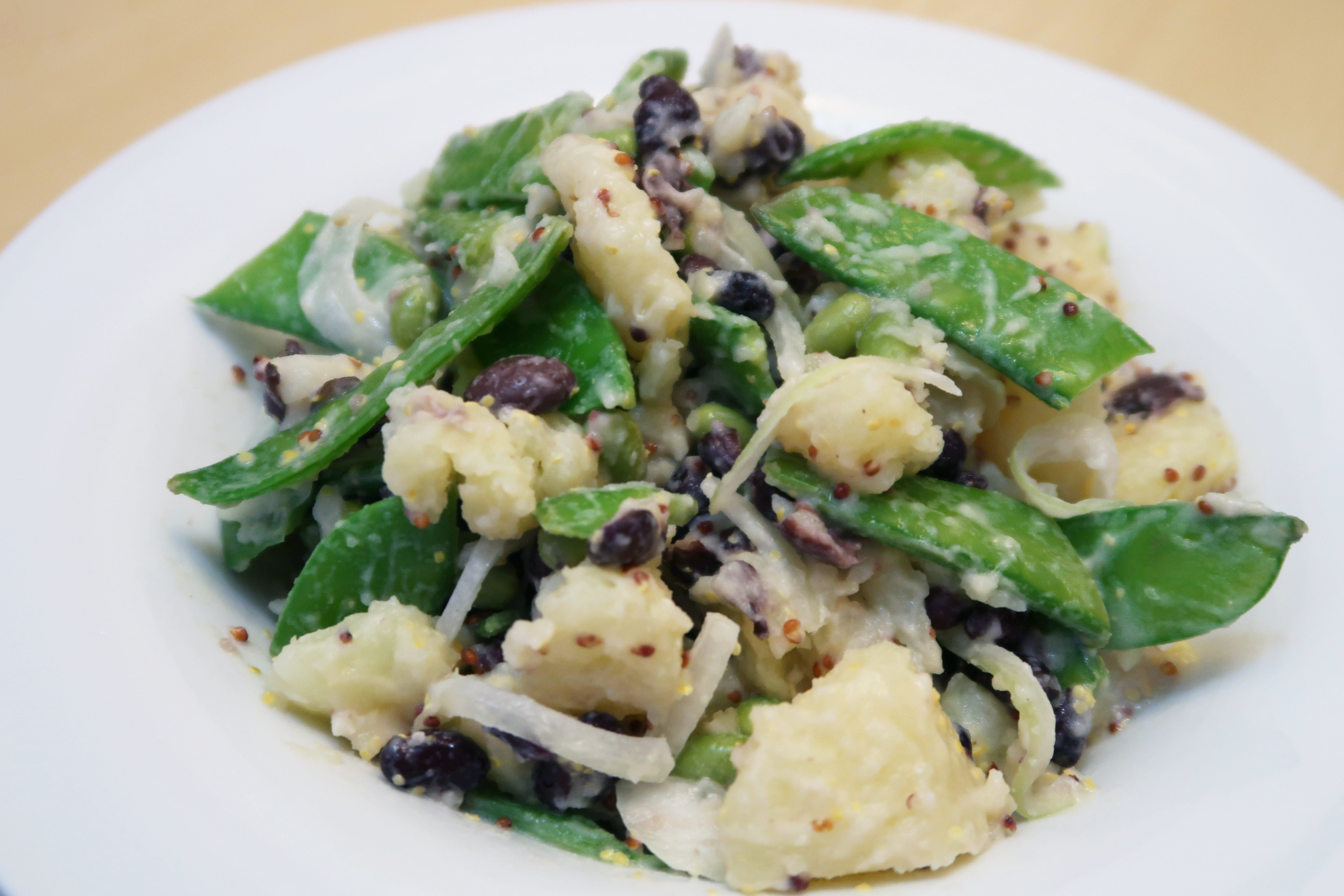 黑豆和風馬鈴薯沙拉,做法,食譜, 家常菜, 煮餸,食療,馬鈴薯,黑豆,沙律,素食, 素食食譜