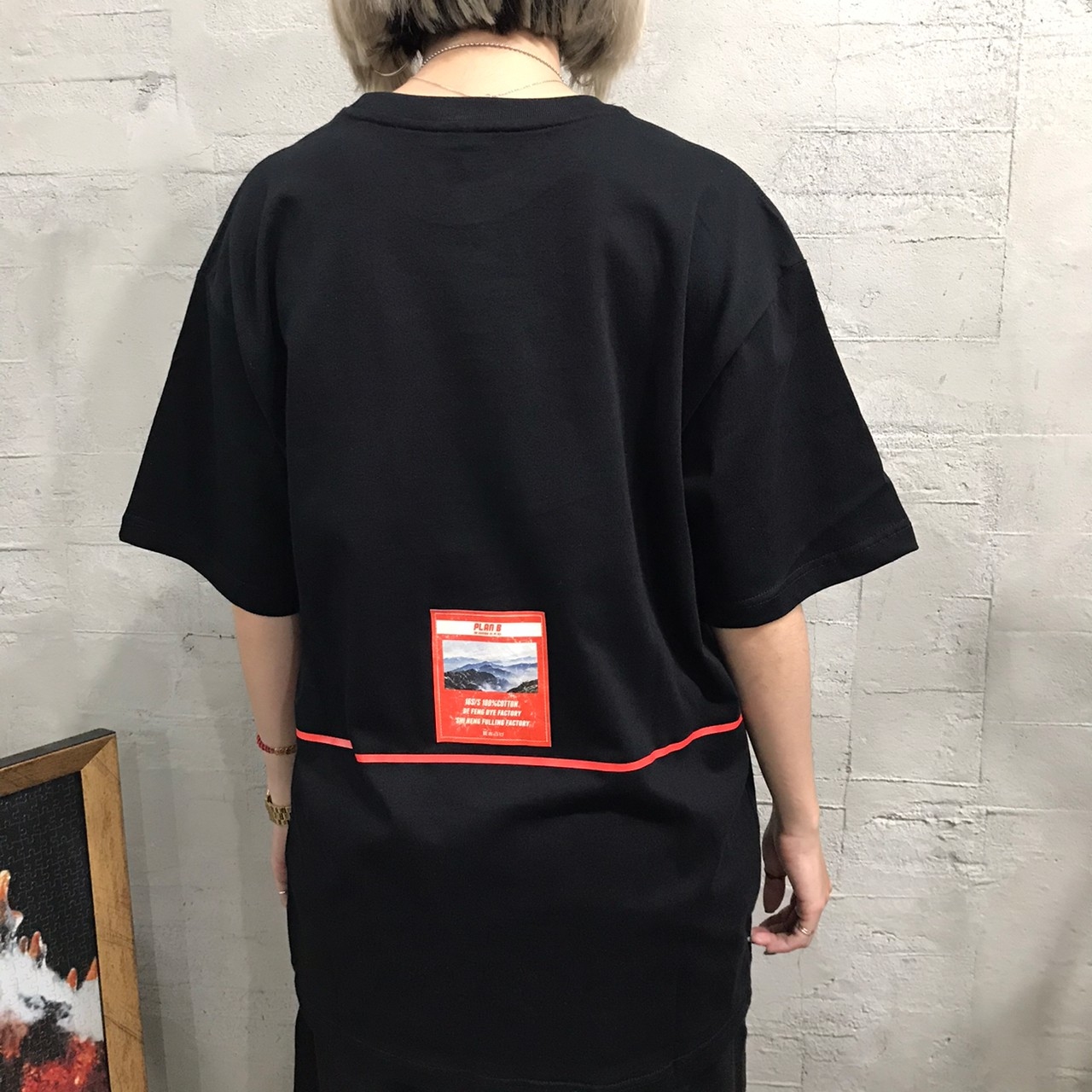 [現貨] 韓國 標語 做舊 寬鬆短袖 T