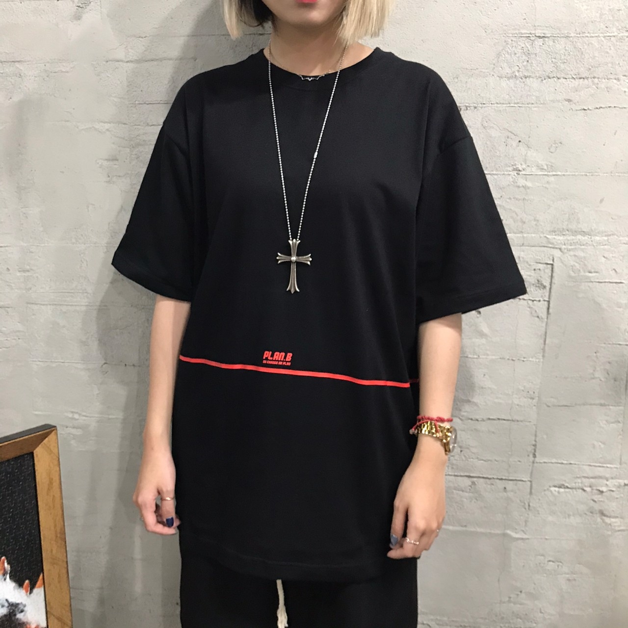 [現貨] 韓國 標語 做舊 寬鬆短袖 T