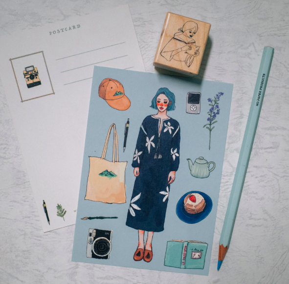 摩洛哥女孩明信片｜甜蜜生活