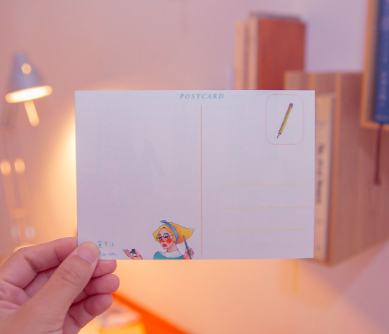 文具店女孩明信片｜甜蜜生活