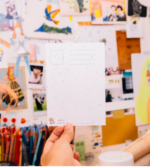 印象派女孩明信片｜甜蜜生活