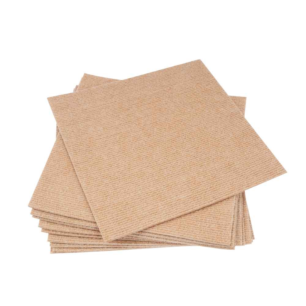 巧拼自黏地毯地墊10片 - 卡其