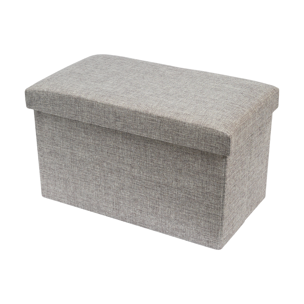 TRENY 加厚折疊收納凳-深灰 40x23x23cm